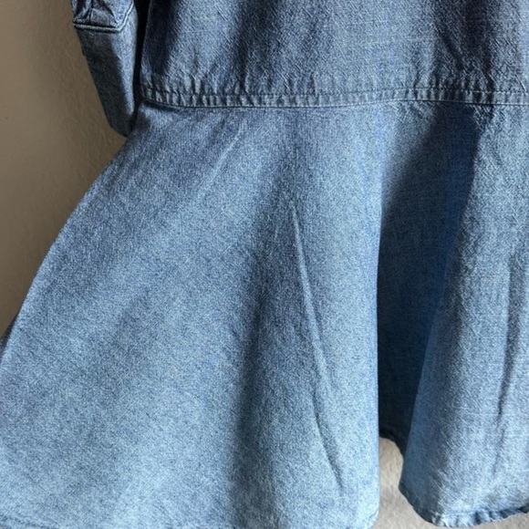 *NWOT* ANTHROPOLOGIE AG Adriano Goldschmied Chambray Denim Pelpum Washed Blue —S - Picture 4 of 7